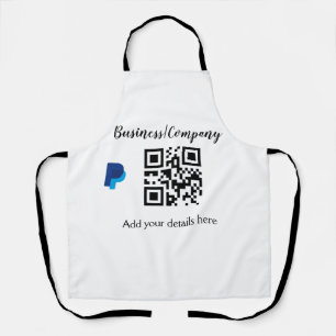 Einfache Unternehmenswebsite Barcode QR Name hinzu Schürze
