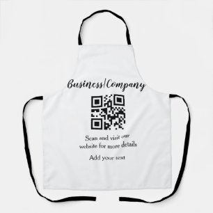 Einfache Unternehmenswebsite Barcode QR Name hinzu Schürze