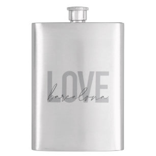Einfache, urbane, moderne, coole Design Liebe Barc Flachmann