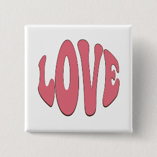 Einfache, urbane, moderne, coole Design-Liebe Button