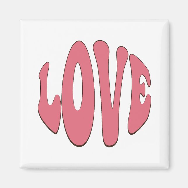 Einfache, urbane, moderne, coole Design-Liebe Magnet (Vorne)
