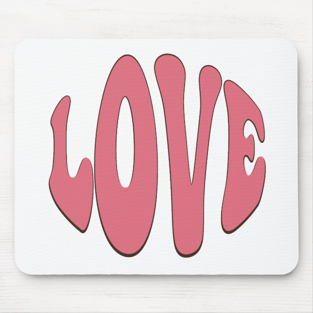 Einfache, urbane, moderne, coole Design-Liebe Mousepad (Vorne)
