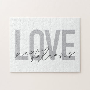Einfache, urbane, moderne coole Design Liebe New O Puzzle