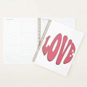 Einfache, urbane, moderne, coole Design-Liebe Planer