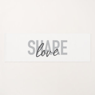 Einfache, urbane, trendige, moderne Art Share Lieb Yogamatte