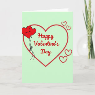 Einfache Valentinskarte mit Herz Karte