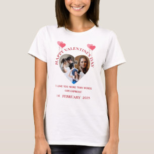 Einfache Valentinstag-Fotos in der Liebe T - Shirt