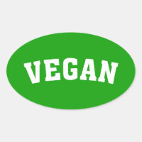 Einfache Vegane grüne Beschriftung