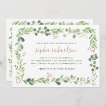 Einfache Vegetation | Babyparty