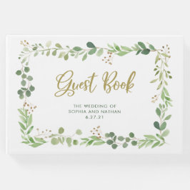 Einfache Vegetation | Hochzeit Gästebuch