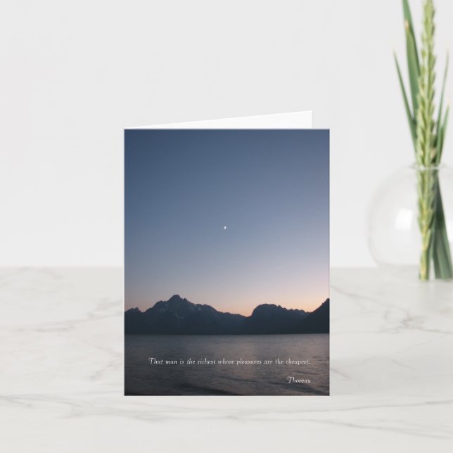 Einfache Vergnügen Notecards Karte (Vorderseite)