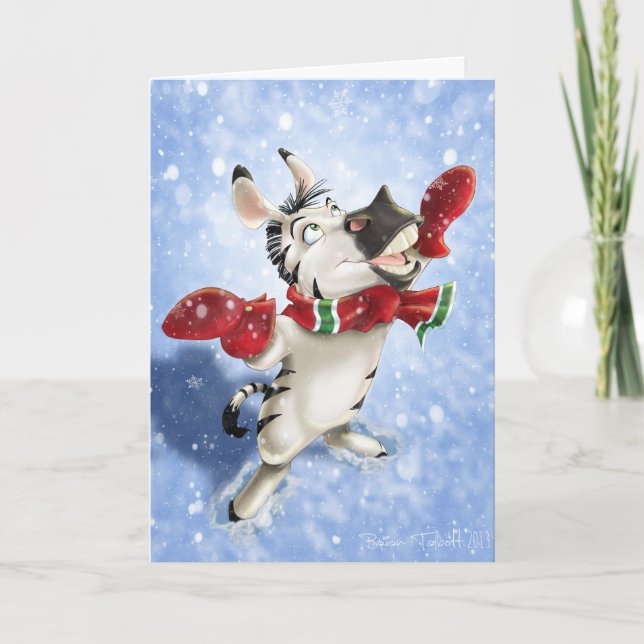 Einfache Vergnügens-Gruß-Karte Feiertagskarte (Vorderseite)