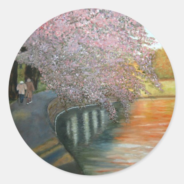 Einfache Vergnügungen Runder Aufkleber (Vorderseite)