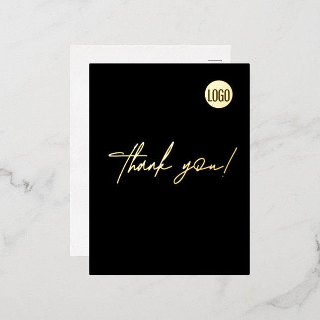 Einfache vertikale Darstellung des Logos für kunde Folie Einladungspostkarte (Vorderseite/Rückseite)