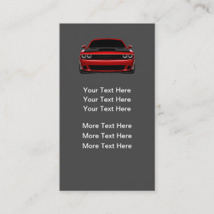 Einfache vertikale Visitenkarten für die Automobil Visitenkarte