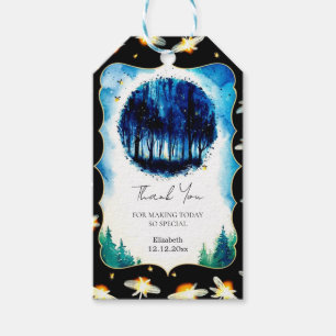 Einfache, verzauberte Woodland Baby-Dusche Geschenkanhänger