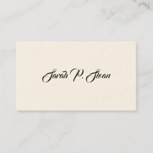 Einfache Viktorianische Calling Cards Telefonnummerkarte