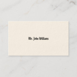 Einfache Viktorianische Calling Cards Telefonnummerkarte