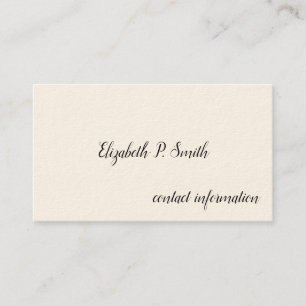 Einfache Viktorianische Calling Cards Telefonnummerkarte