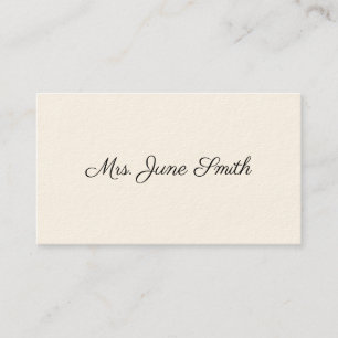 Einfache viktorianische nennende Karten