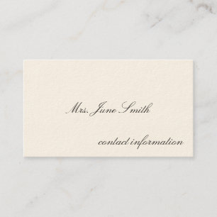 Einfache viktorianische nennende Karten