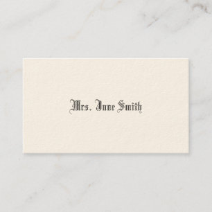 Einfache viktorianische nennende Karten