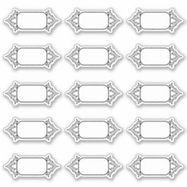 Einfache Vintage Grenzübergangskochetiketten Aufkleber