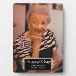 Einfache Vintage Inspirierte Erinnerung Fotoplatte