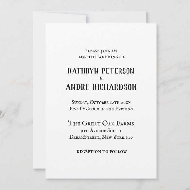 Einfache Vintage Krafteinsätze Einladung (Vorderseite)