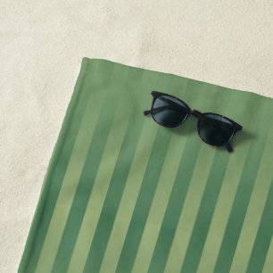 Einfache Vintage Olive Sage Grüne Streifen Strandtuch