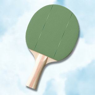 Einfache Vintage Olive Sage Grüne Streifen Tischtennis Schläger