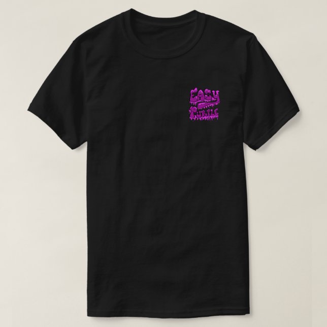 Einfache violette Gasse T-Shirt (Design vorne)