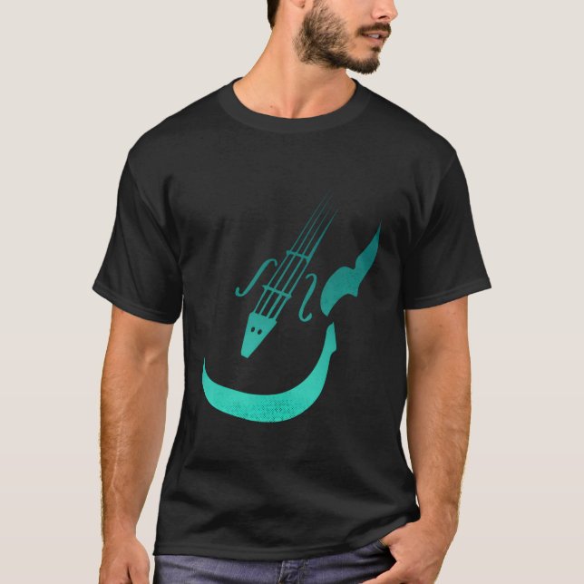 Einfache Violinistin T-Shirt (Vorderseite)