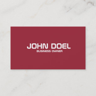 einfache Visitenkarte