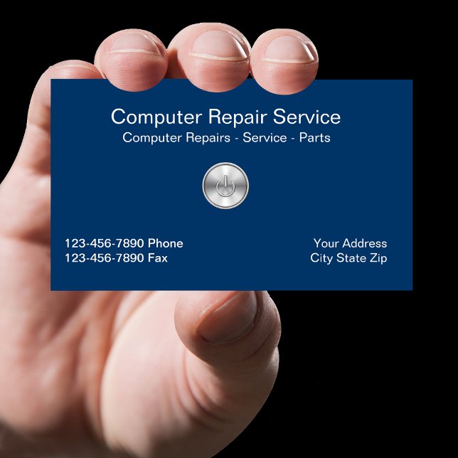 Einfache Visitenkarte für Computer (Von Creator hochgeladen)