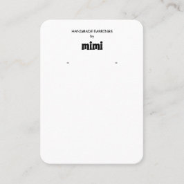 Einfache Visitenkarte für die Earinganzeige