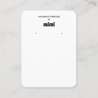 Einfache Visitenkarte für die Earinganzeige