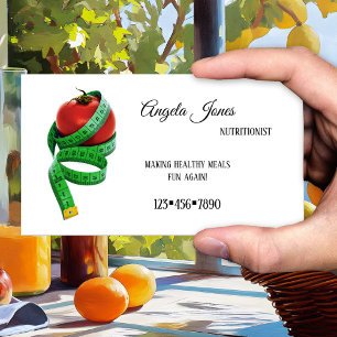Einfache Visitenkarte für Ernährungsberater