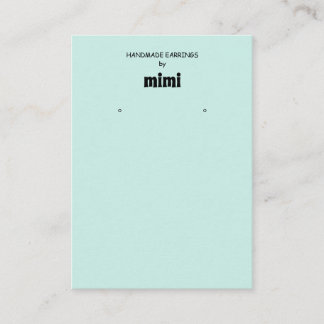 Einfache Visitenkarte für grüne Ohren