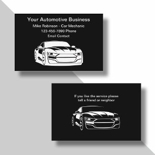 Einfache Visitenkarten für Automechaniker Visitenkarte