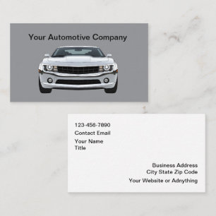 Einfache Visitenkarten für Automotive-Dienstleistu Visitenkarte