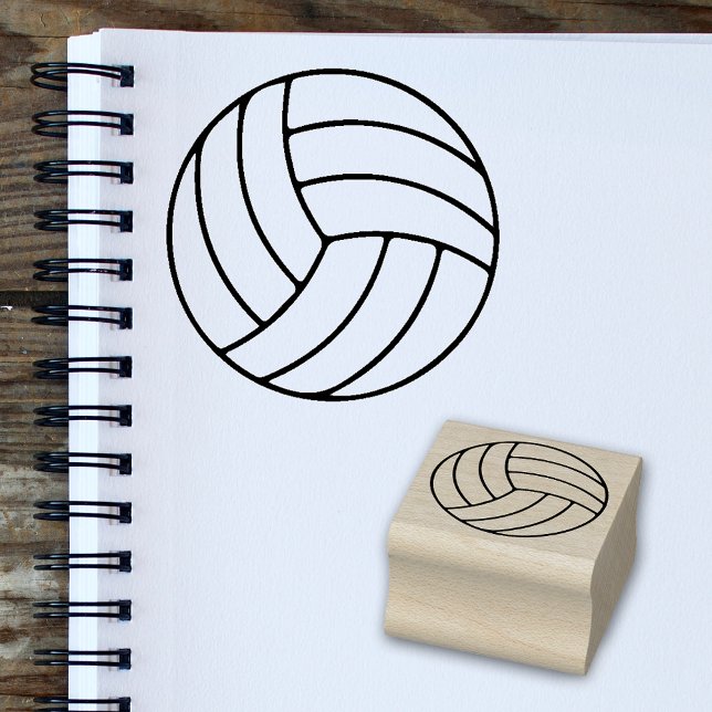 Einfache Volleyball-Mini-Briefmarke für Sportfans Gummistempel (🏐 Add a sporty touch to your crafts! 🎨)