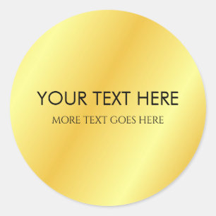 Einfache Vorlage für den Textnamen hinzufügen Runder Aufkleber