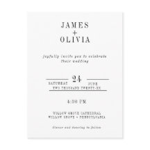 Einfache Vorlage für die Hochzeitserklärung