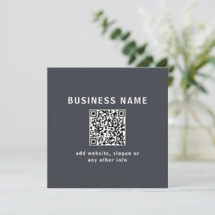 Einfache Vorlage für Ihren QR-Code Dunkelgrau