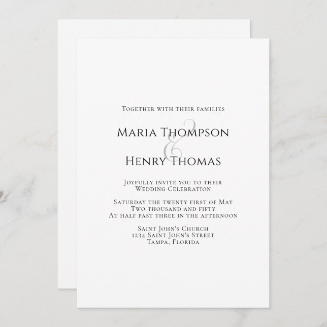 Einfache Vorlage für Minimalistischen Schwarzen Te (Vorne/Hinten)