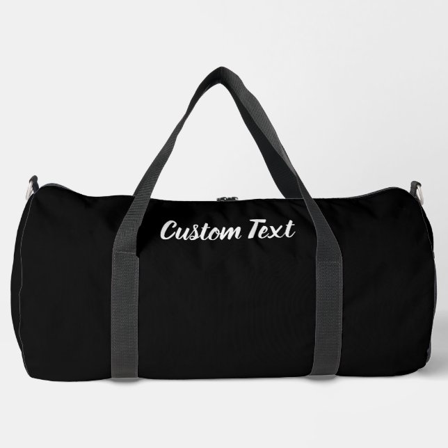 Einfache Vorlage für Schwarzweiß-Skripte Duffle Bag (Vorderseite)