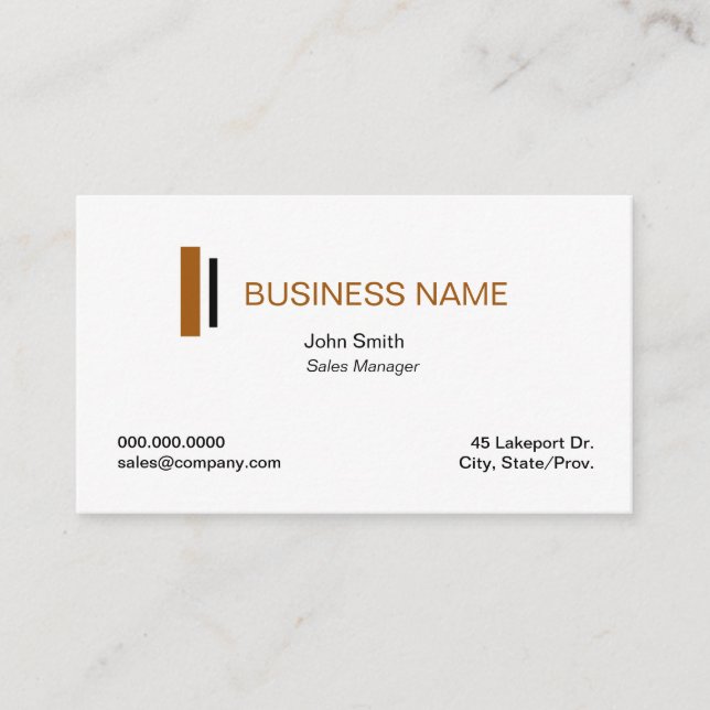 Einfache Vorlagen für Berufliche Visitenkarten Visitenkarte (Vorderseite)