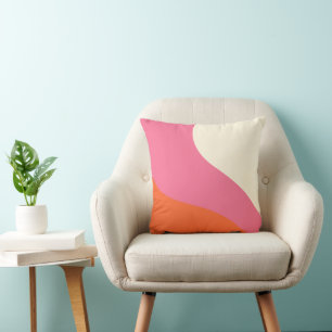 Einfache Waagen - Rosa, Orange und Creme Kissen