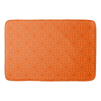 einfache, warme Orange Badematte